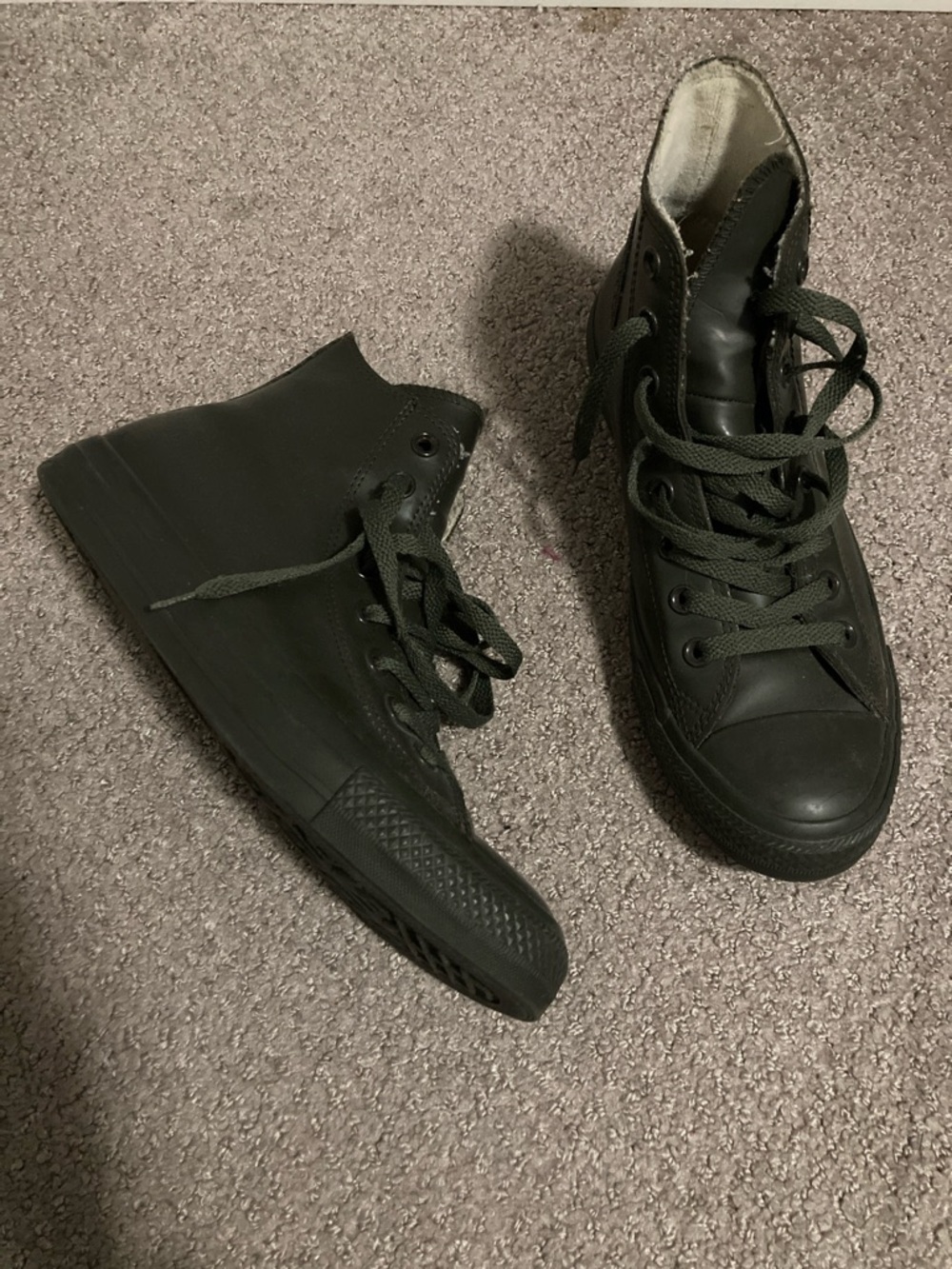 Converse waterproof High-Top Sneakers - Olive Green w9.5/m7.5
